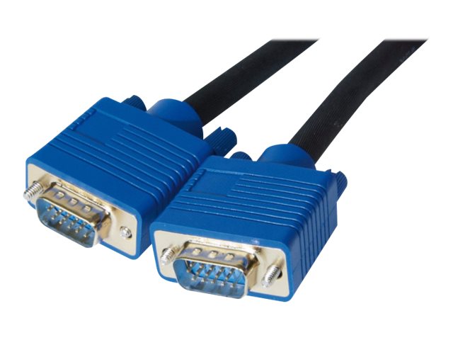 Exertis Connect, VGA (D-Sub), VGA (D-Sub), 3 m, Männlich, Männlich, Schwarz, EXC - zu HD-15 (VGA) (M) - 3 m - Daumenschrauben - Schwarz
