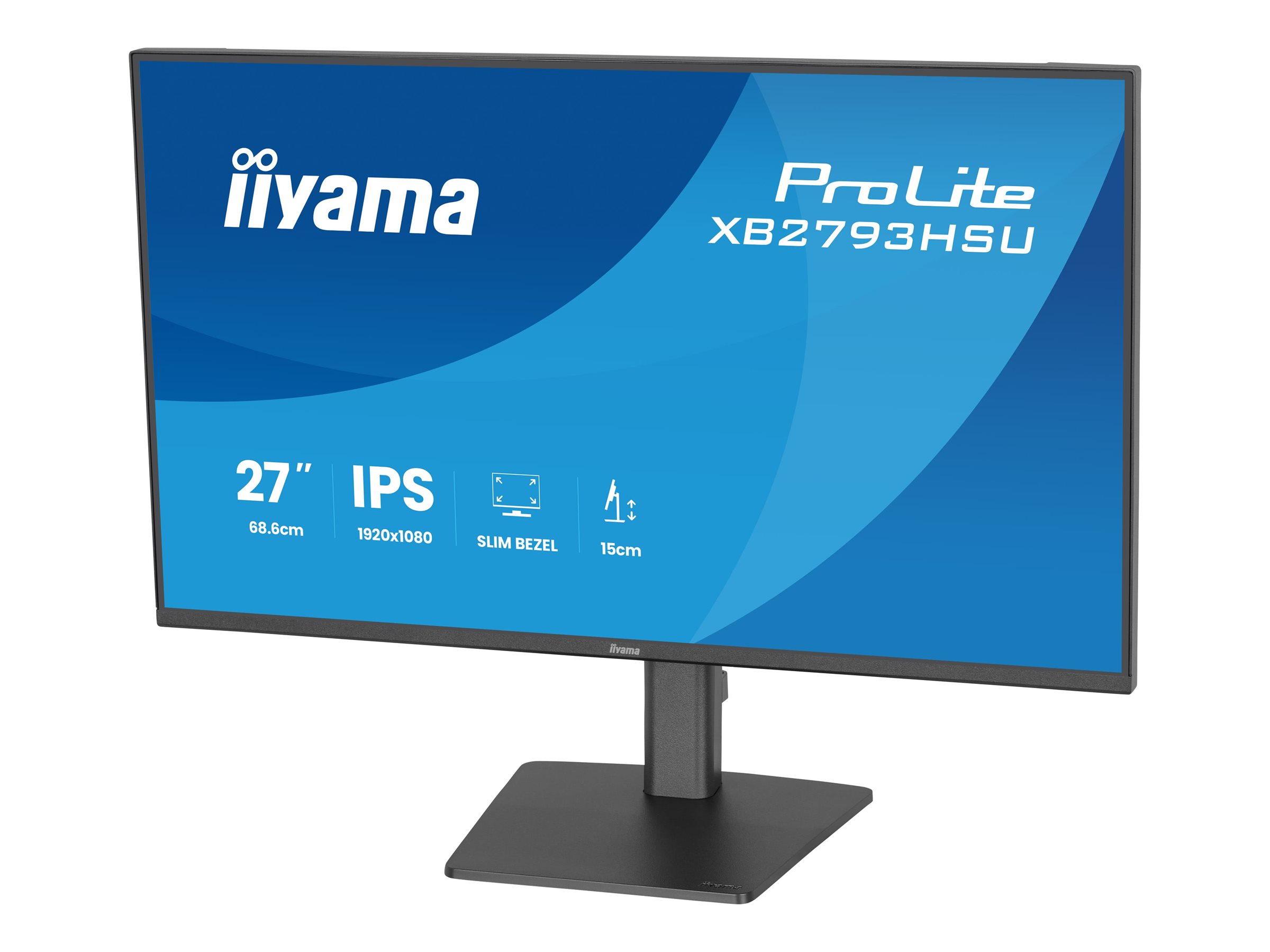 Iiyama XB2793HSU-B1 - LED-Monitor - 68.6 cm (27") - 1920 x 1080 Full HD (1080p) @ 120 Hz - IPS - 350 cd/m² - 1500:1 - 1 ms - HDMI - DisplayPort - Lautsprecher - Schwarz - Matte Iiyama XB2793HSU-B1 - LED-Monitor - 68.6 cm (27") - 1920 x 1080 Full HD (1080p) @ 120 Hz - IPS - 350 cd/m² - 1500:1 - 1 ms - HDMI - DisplayPort - Lautsprecher - Schwarz - Matte