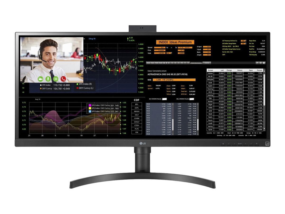 LG 34CN650W-AP - Thin Client - All-in-One - 1 x Celeron J4105 / 1.5 GHz - RAM 8 GB - SSD 128 GB - UHD Graphics 600 - 1GbE - WLAN: 802.11a/b/g/n - Bluetooth 4.0 - Win 10 IoT Enterprise LTSB - Monitor: LED 86.36 cm (34") 2560 x 1080 (UltraWide Full HD) @…