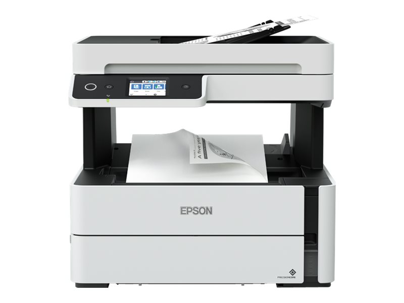 DRK EcoTank ET-M3180 - Multifunktionsdrucker - s/w - Tintenstrahl - A4/Legal - Epson EcoTank ET-M3180. Multifunktionsgerät, Tintenstrahldruck, s/w, 100 Mbps, 39 ppm, 2 MB, A4, Legal, 1.200 dpi, 2.400 dpi, 250 Blatt, USB 2.0, 3 s, Wahlwiederholung, Kurzwa… DRK EcoTank ET-M3180 - Multifunktionsdrucker - s/w - Tintenstrahl - A4/Legal - Epson EcoTank ET-M3180. Multifunktionsgerät, Tintenstrahldruck, s/w, 100 Mbps, 39 ppm, 2 MB, A4, Legal, 1.200 dpi, 2.400 dpi, 250 Blatt, USB 2.0, 3 s, Wahlwiederholung, Kurzwa…