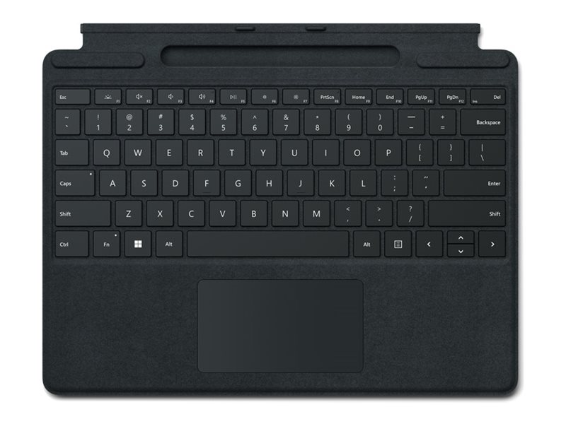 Microsoft Surface Pro Signature Tastatur - mit Beschleunigungsmesser - Touchpad - Surface Slim Pen 2 Ablage- und Ladeschale - QWERTZ - Deutsch - Schwarz - für Surface Pro 10 - Pro 8 - Pro 9 - Pro X - Pro X for Business Microsoft Surface Pro Signature Tastatur - mit Beschleunigungsmesser - Touchpad - Surface Slim Pen 2 Ablage- und Ladeschale - QWERTZ - Deutsch - Schwarz - für Surface Pro 10 - Pro 8 - Pro 9 - Pro X - Pro X for Business