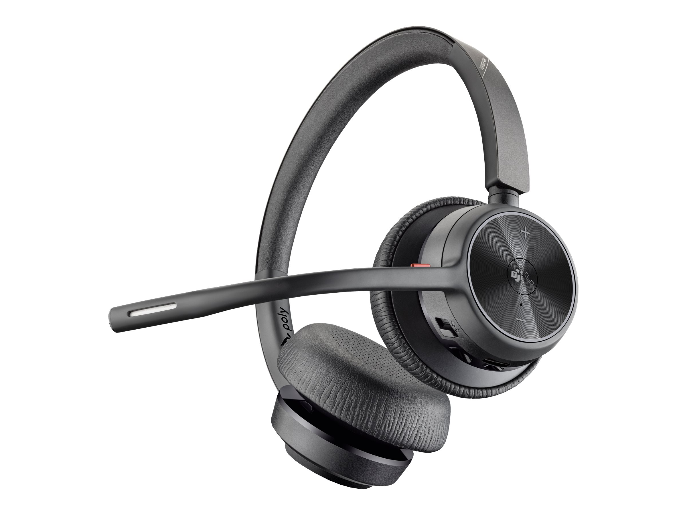 HP Poly Voyager 4320-M - Headset - On-Ear - kabellos - kabelgebunden - Adapter USB-A via Bluetooth - Schwarz - Zertifiziert für Microsoft Teams - Zoom Certified HP Poly Voyager 4320-M - Headset - On-Ear - kabellos - kabelgebunden - Adapter USB-A via Bluetooth - Schwarz - Zertifiziert für Microsoft Teams - Zoom Certified
