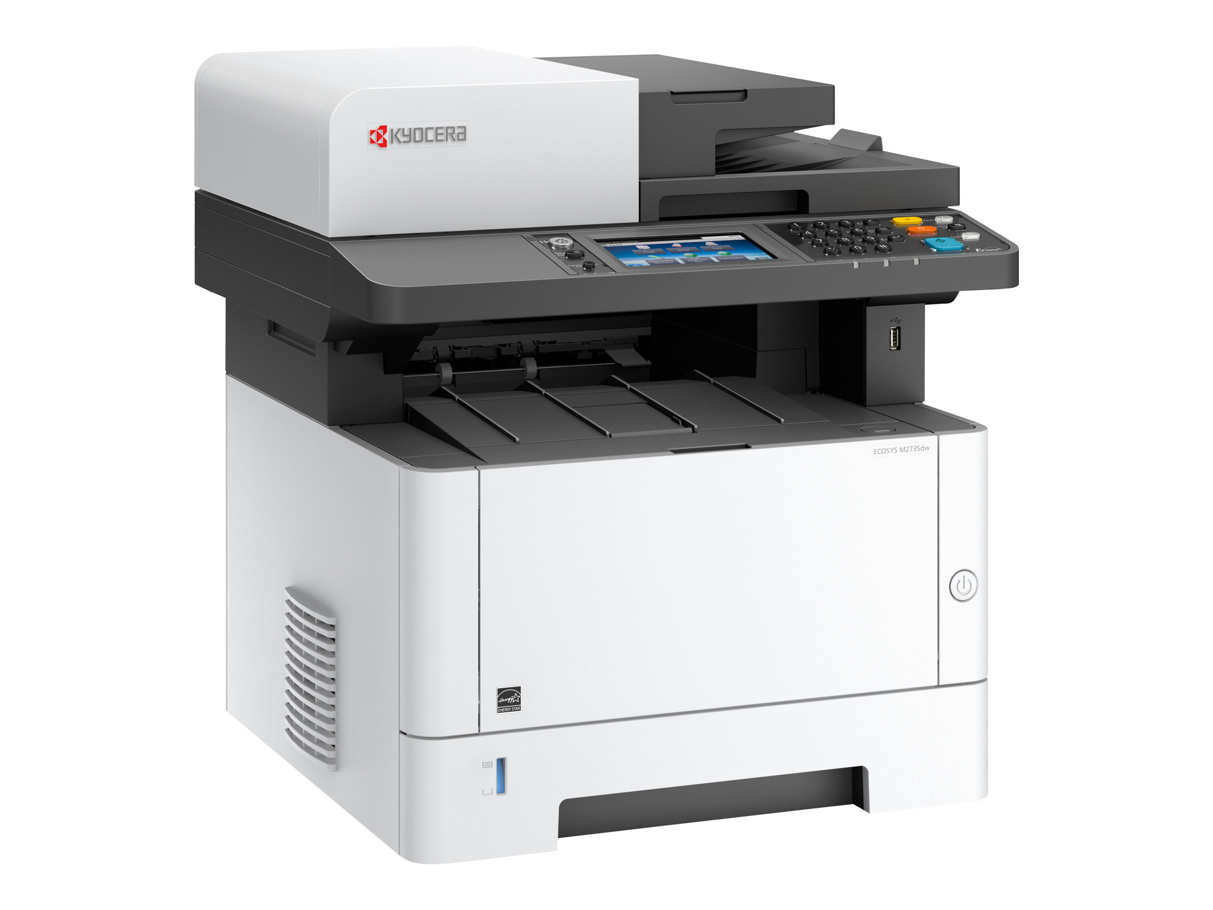 Kyocera ECOSYS M2735dw - Multifunktionsdrucker - s/w - Laser - Legal (216 x 356 mm) - (Original) - A4/Legal (Medien) - bis zu 35 Seiten/Min. (Drucken) - 350 Blatt - 33.6 Kbps - USB 2.0 - Gigabit LAN - USB-Host - Wi-Fi