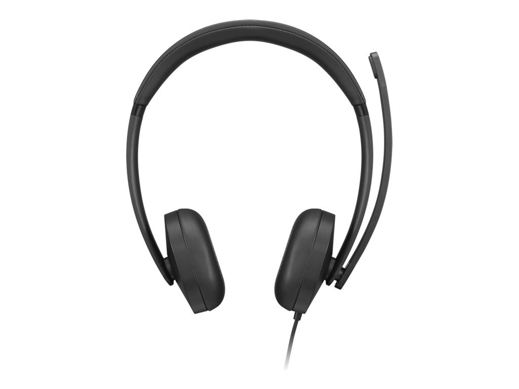 Lenovo 5000 - Headset - On-Ear - kabelgebunden - USB-C - Schwarz - Zertifiziert für Microsoft Teams