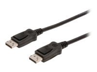 DIGITUS DisplayPort Anschlusskabel - zu DisplayPort (M) - 1 m - geformt - Schwarz