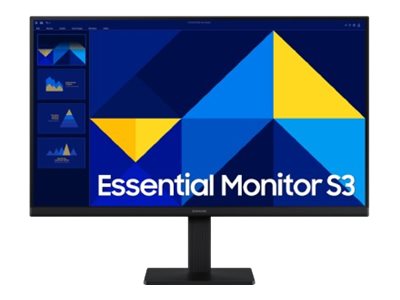Samsung Essential S3 S24D304GAU - S30GD Series - - 1920 x 1080 Full HD (1080p) @ 100 Hz - IPS - 250 cd/m² - 1000:1 - 5 ms - HDMI - VGA - Schwarz