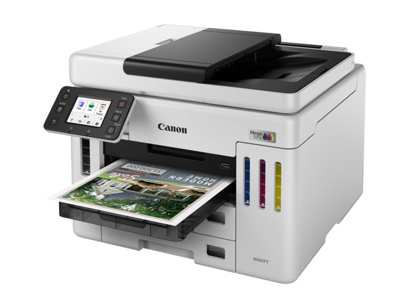 Canon MAXIFY GX7150 MegaTank - - A4 (210 x 297 mm) (Original) - A4/Legal (Medien) - bis zu 24 ipm (Drucken) - 600 Blatt - 33.6 Kbps - USB 2.0 - Wi-Fi(n) - LAN