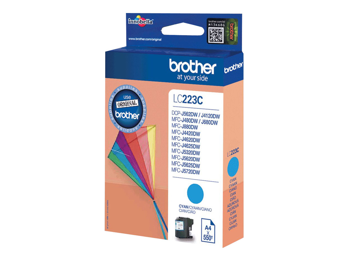 Brother LC223C - Cyan - Original - Tintenpatrone - für Brother DCP-J4120 - J562 - MFC-J4625 - J480 - J5320 - J680 - J880; Business Smart MFC-J4420 Brother LC223C - Cyan - Original - Tintenpatrone - für Brother DCP-J4120 - J562 - MFC-J4625 - J480 - J5320 - J680 - J880; Business Smart MFC-J4420