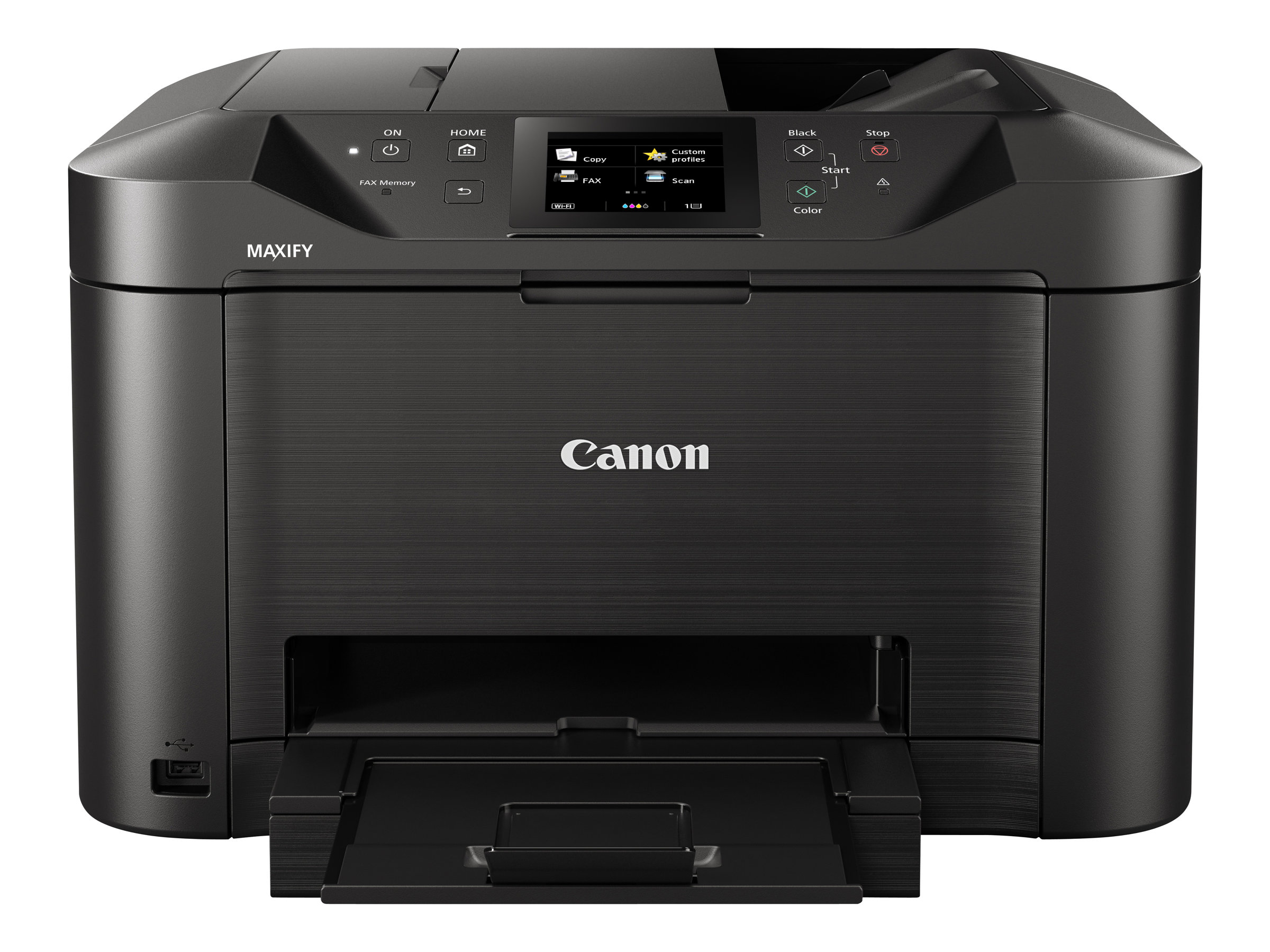 Canon MAXIFY MB5150 - Multifunktionsdrucker - Farbe - Tintenstrahl - A4 (210 x 297 mm) - Legal (216 x 356 mm) (Original) - A4/Legal (Medien) - bis zu 22 Seiten/Min. (Kopieren) - bis zu 24 ipm (Drucken) - 250 Blatt - 33.6 Kbps - USB 2.0 - LAN - Wi-Fi(n) -…