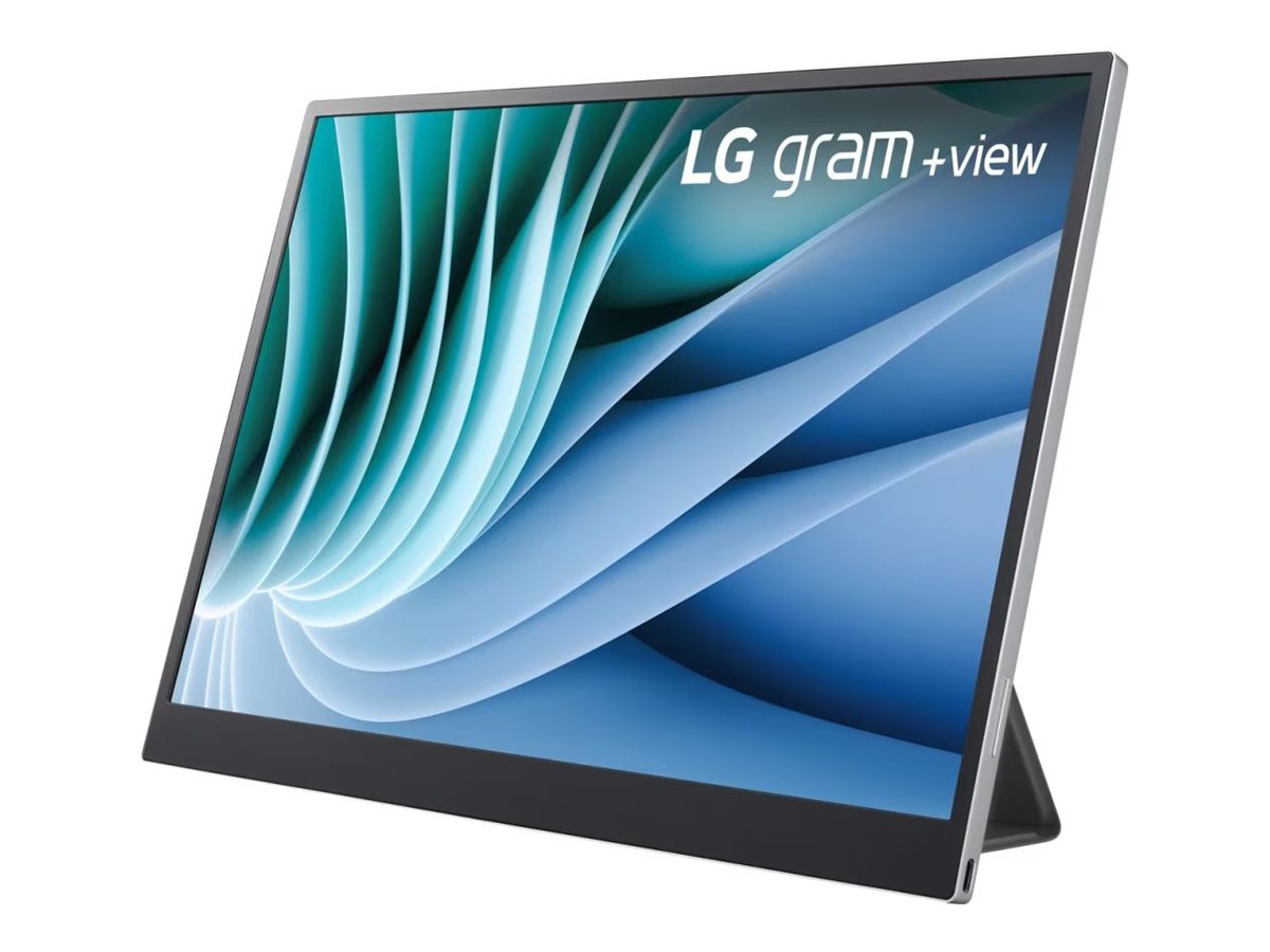 LG gram +view 16MR70 - LED-Monitor - 41.6 cm (16") - tragbar - 2560 x 1600 WQXGA - IPS - 350 cd/m² - 1200:1 - 2xUSB-C - Silber