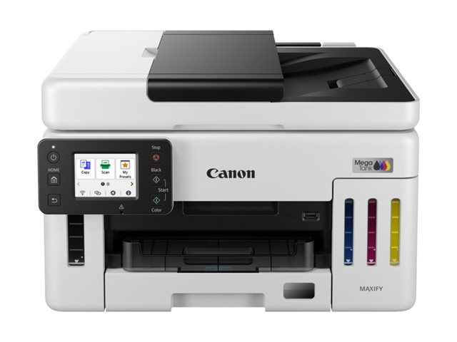 Canon MAXIFY GX6150 MegaTank - - A4 (210 x 297 mm) (Original) - A4/Legal (Medien) - bis zu 24 ipm (Drucken) - 350 Blatt - USB 2.0 - Wi-Fi(n) - LAN