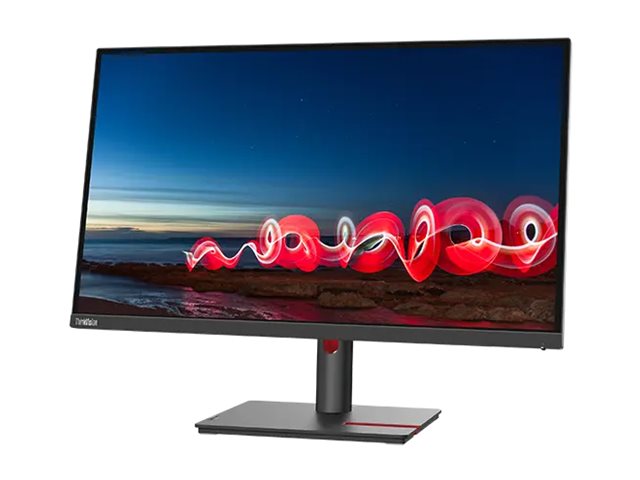 Lenovo ThinkVision T27i-30 - LED-Monitor - 68.6 cm (27") - 1920 x 1080 Full HD (1080p) @ 60 Hz - IPS - 300 cd/m² - 1000:1 - 4 ms - HDMI - VGA - DisplayPort - Schwarz - Campus