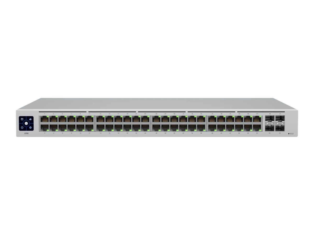 Ubiquiti UniFi Switch USW-48 - Switch - managed - 48 x 10/100/1000 + 4 x Gigabit SFP - an Rack montierbar - Desktop