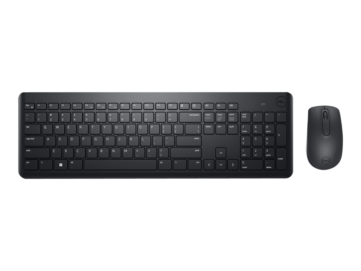 Dell Keyboard and Mouse KM3322W - - kabellos - 2.4 GHz - QWERTZ - Deutsch - Schwarz - mit 3 years NBD Advance Exchange