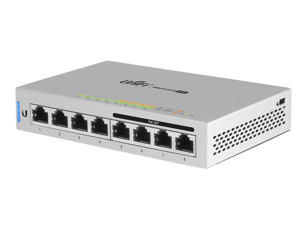 Ubiquiti UniFi Switch US-8-60W - Switch - managed - 4 x 10/100/1000 + 4 x 10/100/1000 (PoE) - Desktop - PoE