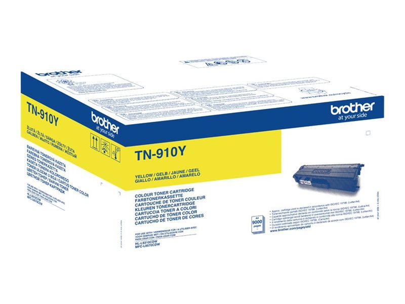 Brother TN910Y - Ultra Jumbo - Gelb - Original - Tonerpatrone - für Brother HL-L9300 - HL-L9310 - MFC-L9570 Brother TN910Y - Ultra Jumbo - Gelb - Original - Tonerpatrone - für Brother HL-L9300 - HL-L9310 - MFC-L9570