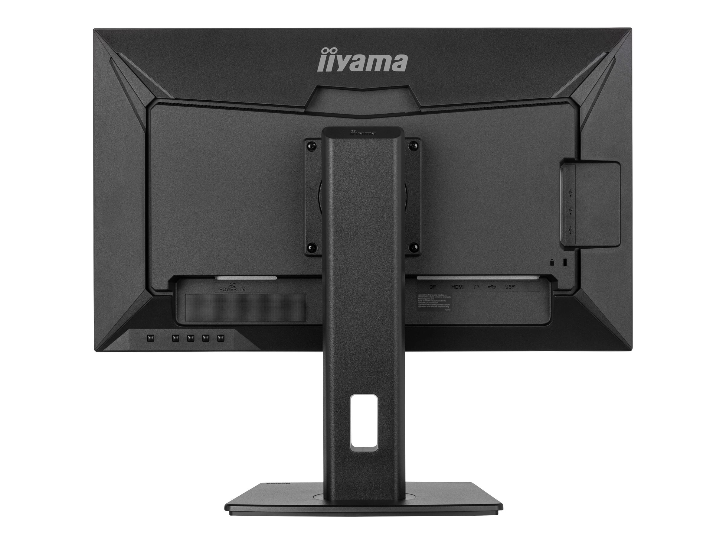 Iiyama ProLite XUB2492QSU-B1 - LED-Monitor - 61 cm - (23.8" sichtbar) - 2560 x 1440 WQHD @ 100 Hz - IPS - 300 cd/m² - 1000:1 - 0.5 ms - HDMI - DisplayPort - Lautsprecher - Schwarz - Matte
