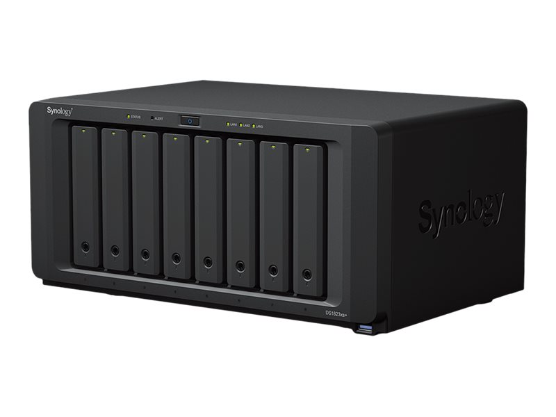 Synology Synology DiskStation DS1823XS+ - 8 Schächte - SATA 6Gb/s - RAID RAID F1 - JBOD - RAID 0 - 1 - 5 - 6 - 10 - RAM 8 GB - Gigabit Ethernet / 10 Gigabit Ethernet - iSCSI Support