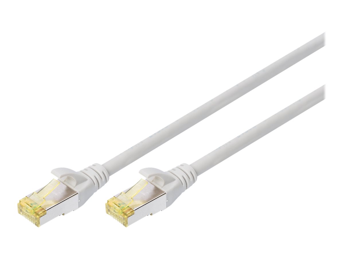 DIGITUS CAT 6A S/FTP Patchkabel - 30 m - SFTP - CAT 6a - halogenfrei - ohne Haken - geformt - Grau DIGITUS CAT 6A S/FTP Patchkabel - 30 m - SFTP - CAT 6a - halogenfrei - ohne Haken - geformt - Grau
