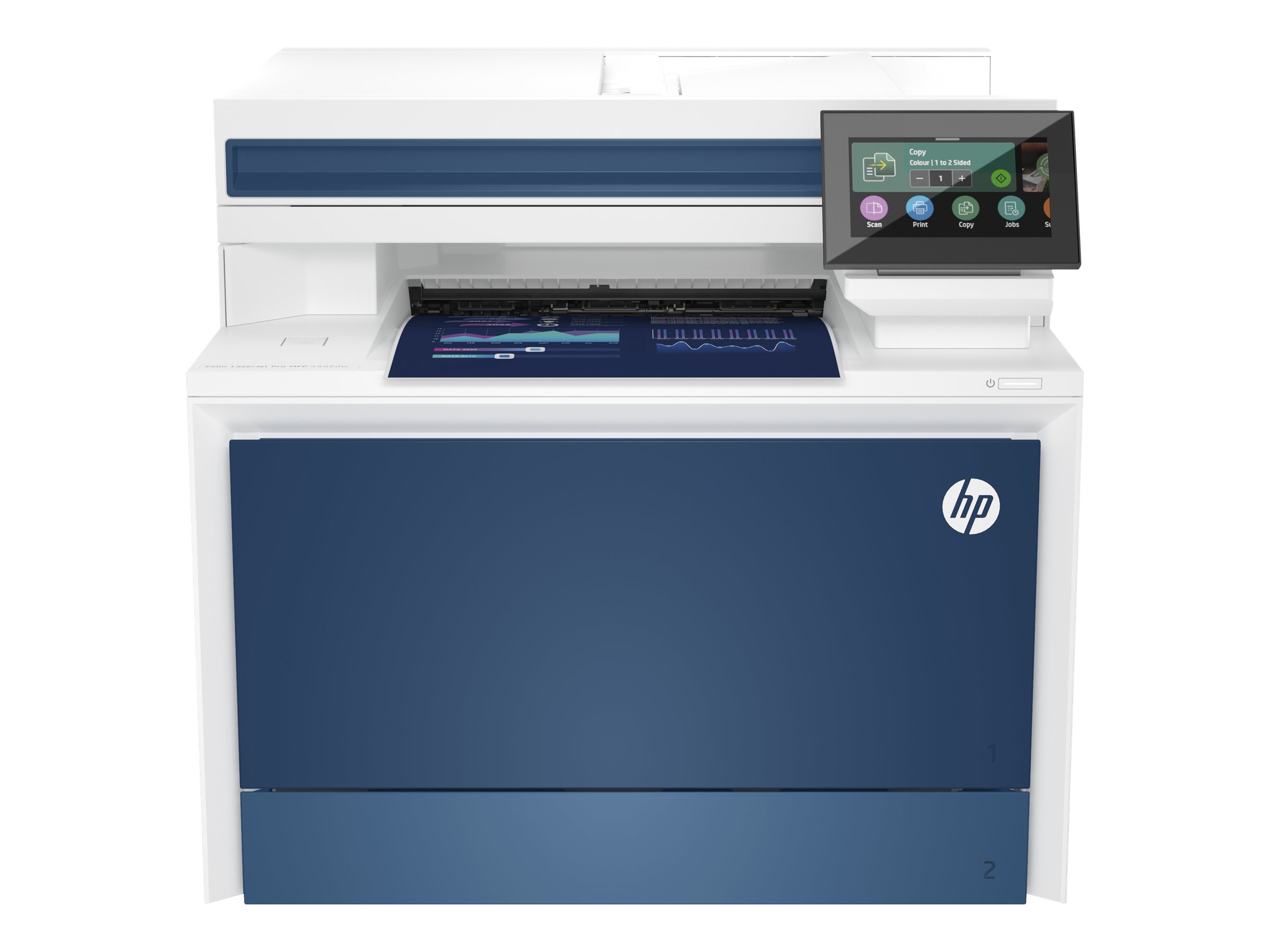 HP Color LaserJet Pro MFP 4302dw - - (Original) - A4/Legal (Medien) - bis zu 33 Seiten/Min. (Kopieren) - bis zu 33 Seiten/Min. (Drucken) - 300 Blatt - Gigabit LAN - USB 2.0 - USB 2.0-Host - Wi-Fi(ac) - Bluetooth