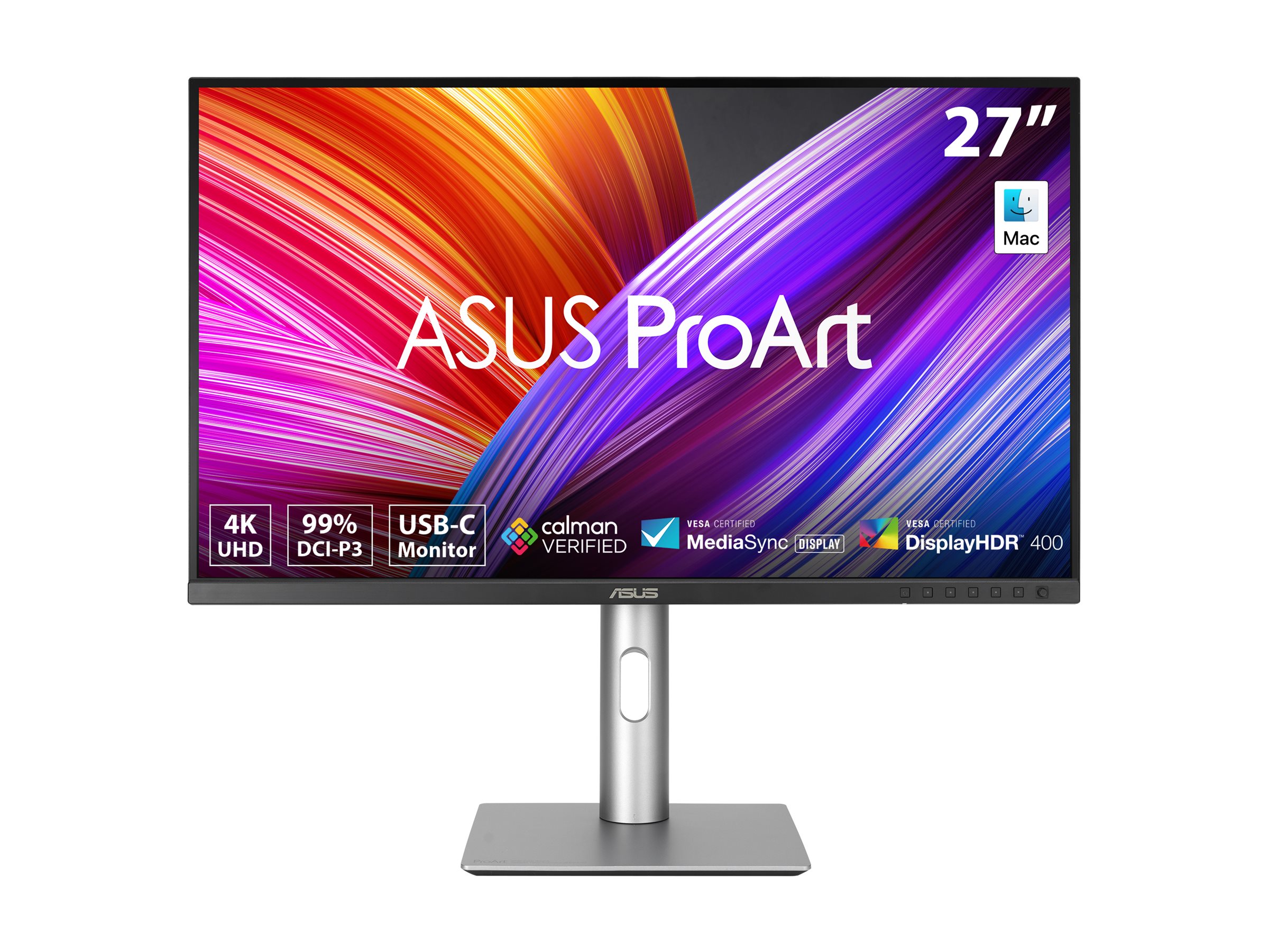 ASUS ProArt PA279CRV - LED-Monitor - 68.6 cm (27") - (27" sichtbar) - 3840 x 2160 4K @ 60 Hz - IPS - 350 cd/m² - 1000:1 - HDR10 - 5 ms - 2xHDMI - 2xDisplayPort - USB-C - Lautsprecher
