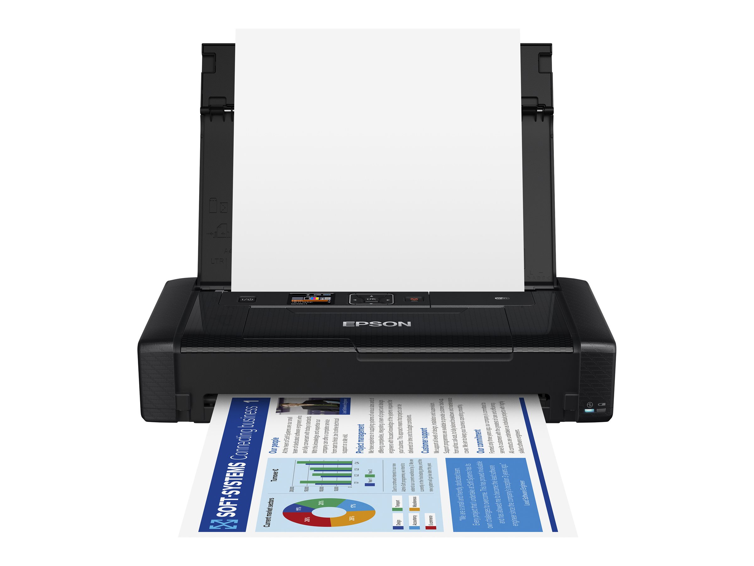 Epson WorkForce WF-110W - Drucker - Farbe - Tintenstrahl - A4 - 5760 x 1440 dpi - bis zu 7 Seiten/Mi - /bis zu 4 Seiten/Min. (Farbe) - Kapazität: 20 Blätter - USB 2.0 - Wi-Fi(n) Epson WorkForce WF-110W - Drucker - Farbe - Tintenstrahl - A4 - 5760 x 1440 dpi - bis zu 7 Seiten/Mi - /bis zu 4 Seiten/Min. (Farbe) - Kapazität: 20 Blätter - USB 2.0 - Wi-Fi(n)