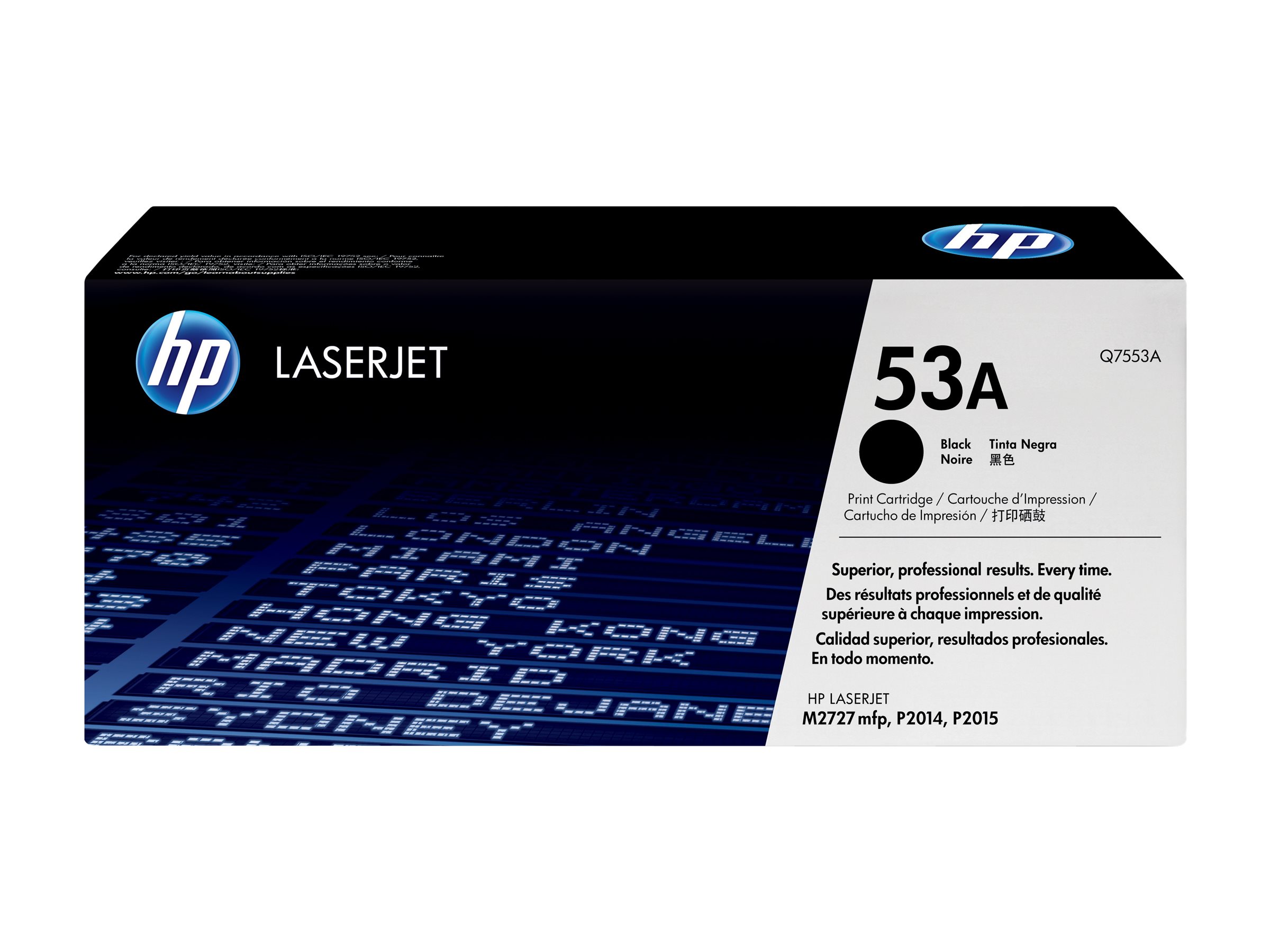 HP 53A - Schwarz - Original - LaserJet - Tonerpatrone (Q7553A) - für LaserJet M2727nf MFP - M2727nfs MFP - P2014 - P2014n - P2015 - P2015d - P2015dn - P2015n - P2015x HP 53A - Schwarz - Original - LaserJet - Tonerpatrone (Q7553A) - für LaserJet M2727nf MFP - M2727nfs MFP - P2014 - P2014n - P2015 - P2015d - P2015dn - P2015n - P2015x
