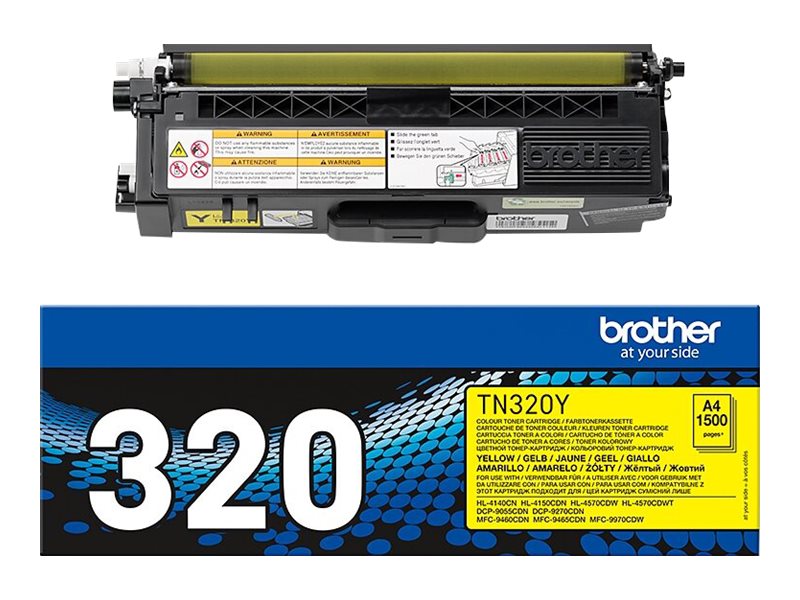 Brother TN320Y - Gelb - Original - Tonerpatrone - für Brother DCP-9055 - DCP-9270 - HL-4140 - HL-4150 - HL-4570 - MFC-9460 - MFC-9465 - MFC-9970
