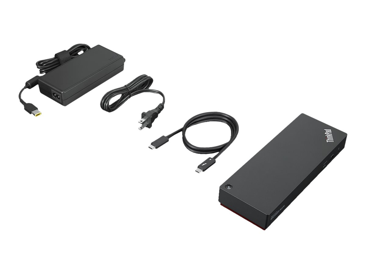 Lenovo ThinkPad Universal Thunderbolt 4 Smart Dock - Dockingstation - Thunderbolt 4 - HDMI - 2 x DP - Thunderbolt - 1GbE - 135 Watt - Campus - Europa - für ThinkPad P16s Gen 1; T15p Gen 2; T16 Gen 1; X1 Extreme Gen 4; X1 Nano Gen 2; X13 Gen 2 Lenovo ThinkPad Universal Thunderbolt 4 Smart Dock - Dockingstation - Thunderbolt 4 - HDMI - 2 x DP - Thunderbolt - 1GbE - 135 Watt - Campus - Europa - für ThinkPad P16s Gen 1; T15p Gen 2; T16 Gen 1; X1 Extreme Gen 4; X1 Nano Gen 2; X13 Gen 2