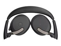 Jabra Evolve2 65 Flex MS Stereo - Headset - On-Ear - Bluetooth - kabellos - aktive Rauschunterdrückung - USB-C - Schwarz - Zertifiziert für Microsoft Teams