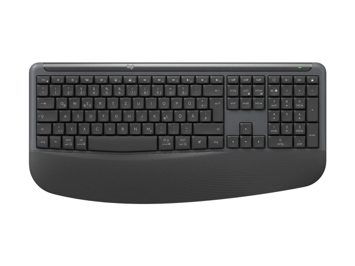 Logitech Signature Comfort Plus Combo MK880 - Business - Tastatur-und-Maus-Set - full size - mit LED-Batteriestandanzeige - kabellos - USB-C - Bluetooth LE - QWERTZ - Deutsch - Graphite Logitech Signature Comfort Plus Combo MK880 - Business - Tastatur-und-Maus-Set - full size - mit LED-Batteriestandanzeige - kabellos - USB-C - Bluetooth LE - QWERTZ - Deutsch - Graphite