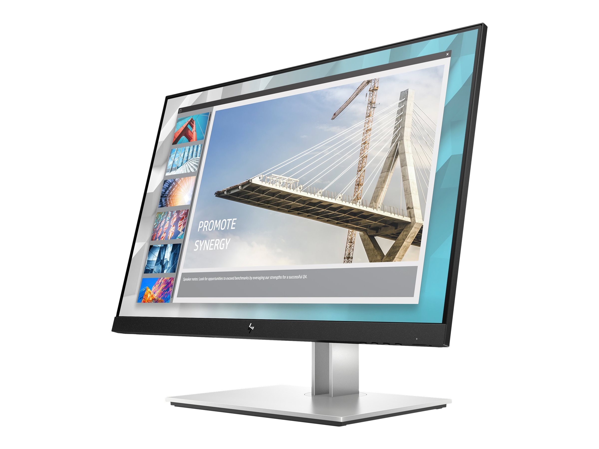 HP E-Series E24i G4, 61 cm (24"), 1920 x 1200Pixel, WUXGA, 5 ms, Schwarz, Silber - 1920 x 1200 WUXGA @ 60 Hz - IPS - 250 cd/m² - 1000:1 - 5 ms - HDMI - VGA - DisplayPort - Schwarz