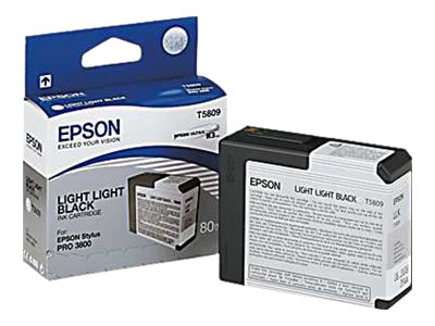 Tintenpatrone T580900 lightlight schwarz - Tintenpatrone - für Stylus Pro 3800 - Pro 3880 Tintenpatrone T580900 lightlight schwarz - Tintenpatrone - für Stylus Pro 3800 - Pro 3880