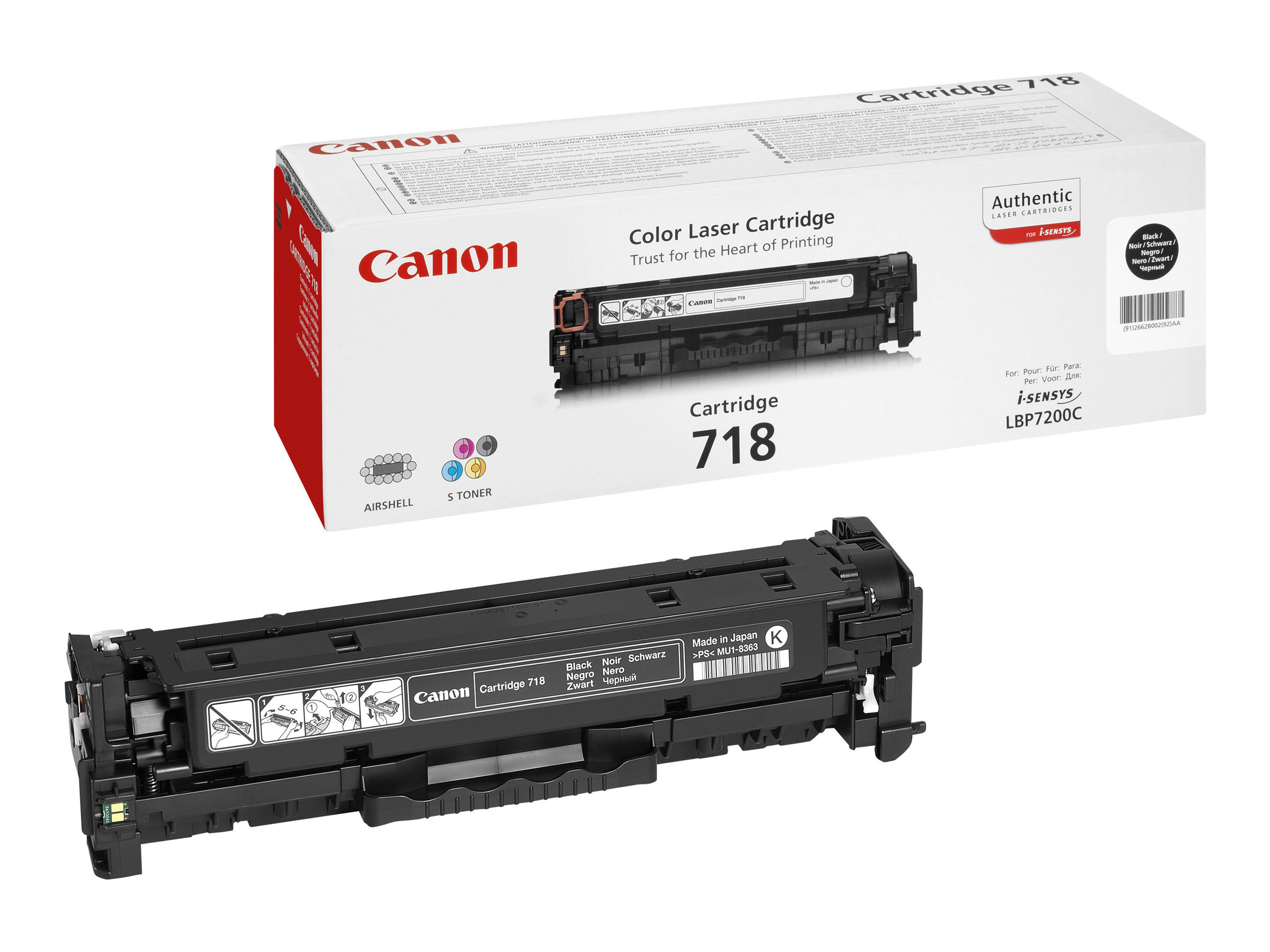 Toner CRG 718 schwarz - für ImageCLASS LBP7200; i-SENSYS MF8330 - MF8350; Laser Shot LBP-7200; Satera MF8330 - MF8350