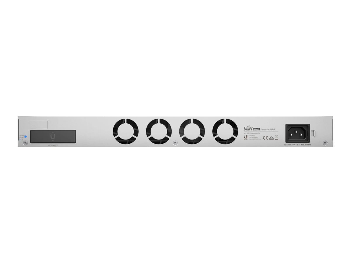 Ubiquiti UniFi Switch USW-Enterprise-48-PoE - Switch - L3 - managed - 48 x 100/1000/2.5G (PoE+) - + 4 x 1 Gigabit/10 Gigabit SFP+ (Uplink) - an Rack montierbar - PoE+ (720 W)