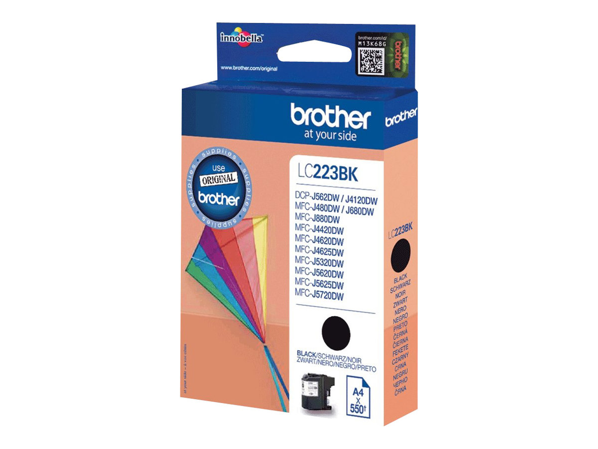 Brother LC223BK - Schwarz - Original - Tintenpatrone - für Brother DCP-J4120 - J562 - MFC-J4625 - J480 - J5320 - J680 - J880; Business Smart MFC-J4420 Brother LC223BK - Schwarz - Original - Tintenpatrone - für Brother DCP-J4120 - J562 - MFC-J4625 - J480 - J5320 - J680 - J880; Business Smart MFC-J4420