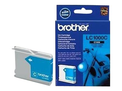 Brother LC1000C - Cyan - Original - Tintenpatrone - für Brother DCP-350 - 353 - 357 - 560 - 750 - 770 - MFC-3360 - 465 - 5460 - 5860 - 660 - 680 - 845 - 885