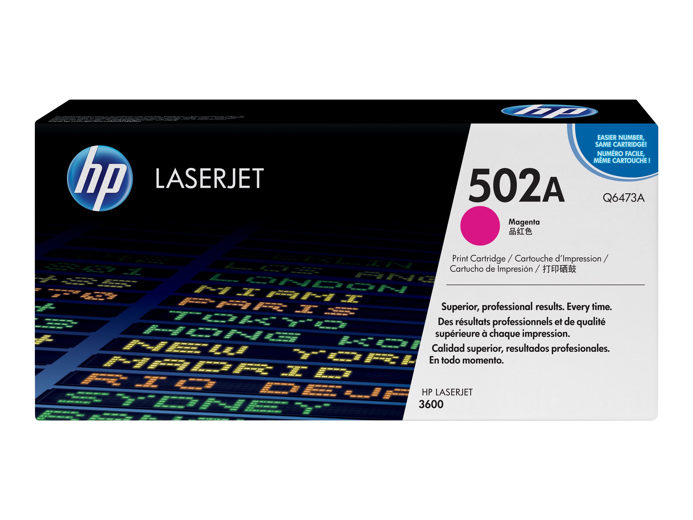 HP Toner Q6473A magenta für HP Color LaserJet 3600/3800 - für Color LaserJet 3600 - 3600dn - 3600n