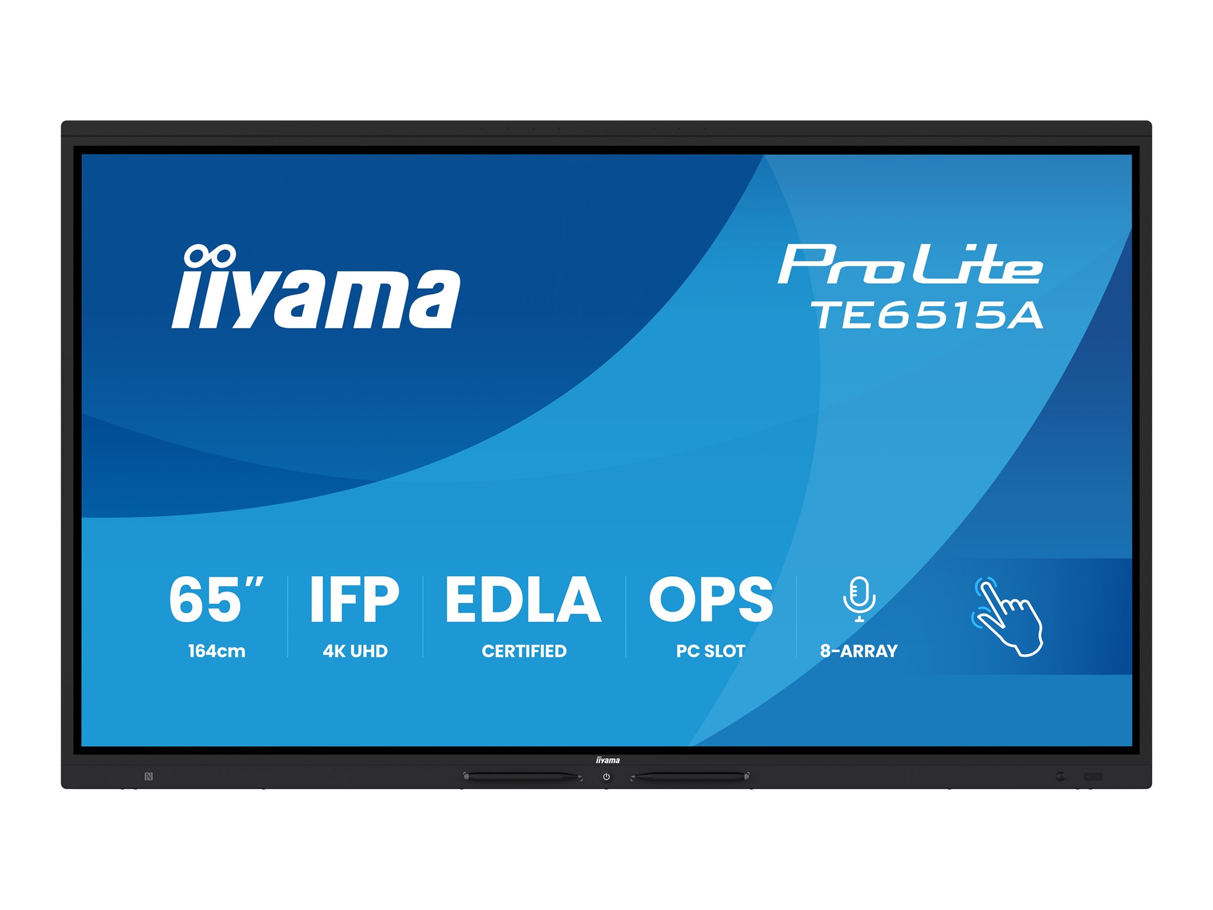 Iiyama ProLite TE6515A-B1AG - 165 cm (65") Diagonalklasse (163.9 cm (64.5") LED-Monitor - LED-Monitor mit LED-Hintergrundbeleuchtung - interaktive Digital Signage - mit Touchscreen (Multi-Touch) / 8-Mikrofon-Array / optionale Slot-in-PC-Funktionalität -… Iiyama ProLite TE6515A-B1AG - 165 cm (65") Diagonalklasse (163.9 cm (64.5") LED-Monitor - LED-Monitor mit LED-Hintergrundbeleuchtung - interaktive Digital Signage - mit Touchscreen (Multi-Touch) / 8-Mikrofon-Array / optionale Slot-in-PC-Funktionalität -…