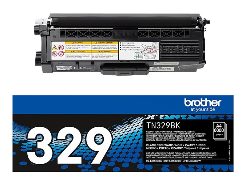 Brother TN329BK - Schwarz - Original - Tonerpatrone - für Brother DCP-L8450CDW - HL-L8350CDW - HL-L8350CDWT - MFC-L8850CDW Brother TN329BK - Schwarz - Original - Tonerpatrone - für Brother DCP-L8450CDW - HL-L8350CDW - HL-L8350CDWT - MFC-L8850CDW