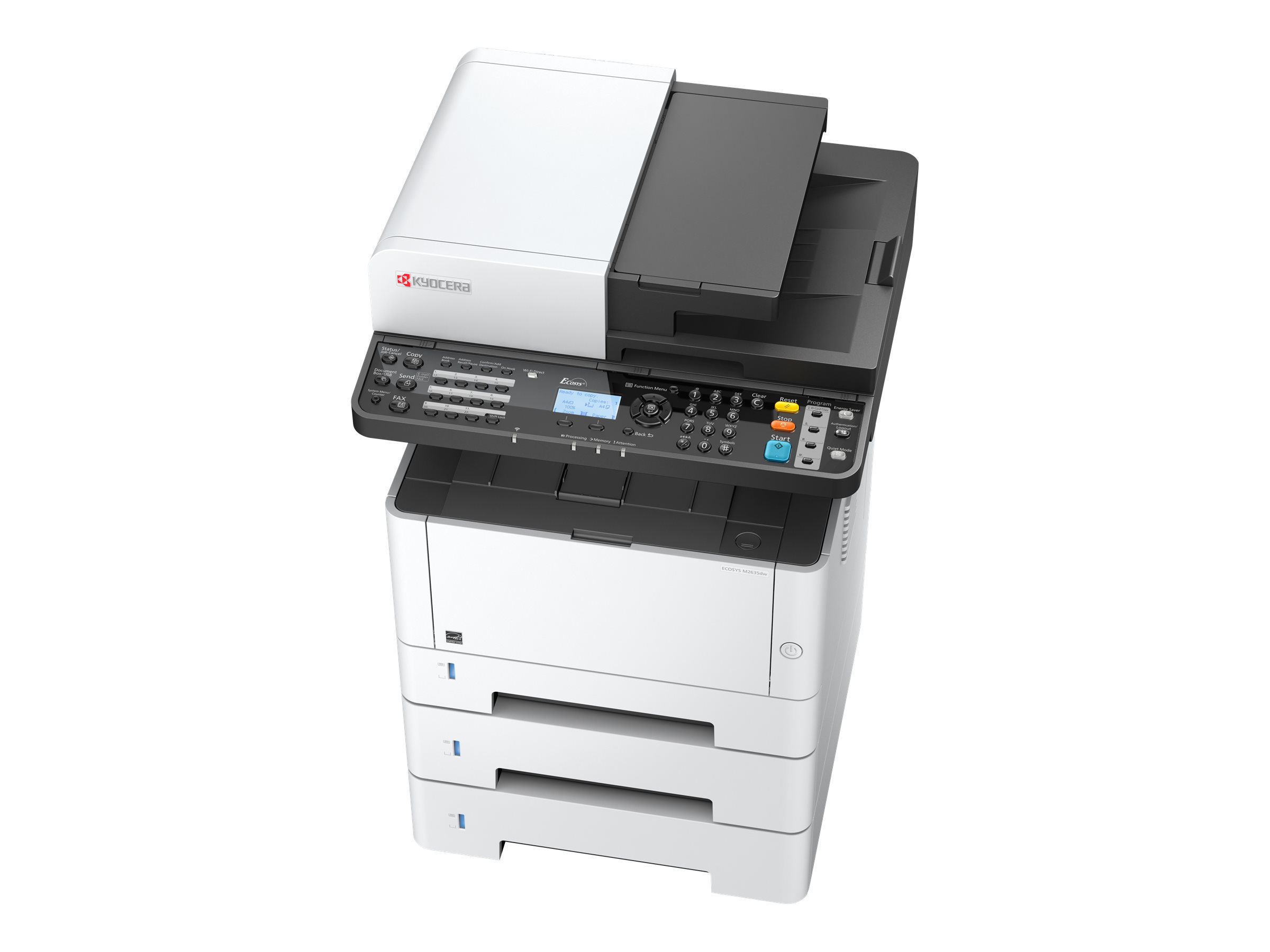 Kyocera ECOSYS M2635dn - Multifunktionsdrucker - s/w - Laser - A4 (210 x 297 mm) - Legal (216 x 356 mm) (Original) - A4/Legal (Medien) - bis zu 35 Seiten/Min. (Drucken) - 350 Blatt - 33.6 Kbps - USB 2.0 - Gigabit LAN - USB-Host Kyocera ECOSYS M2635dn - Multifunktionsdrucker - s/w - Laser - A4 (210 x 297 mm) - Legal (216 x 356 mm) (Original) - A4/Legal (Medien) - bis zu 35 Seiten/Min. (Drucken) - 350 Blatt - 33.6 Kbps - USB 2.0 - Gigabit LAN - USB-Host