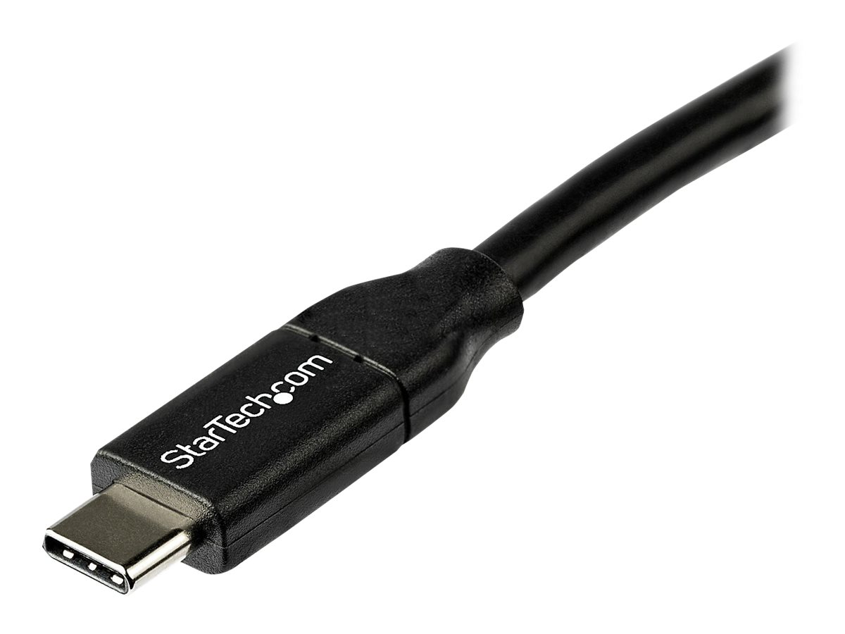 USB-C auf USB-C Kabel mit 5A Power DeliverySt/St 2,0m schwarz - gerade zu 24 pin USB-C (M) gerade - Thunderbolt 3 / USB 2.0 / USB 3.0 / USB 3.1 - 5 A - 2 m - Schwarz
