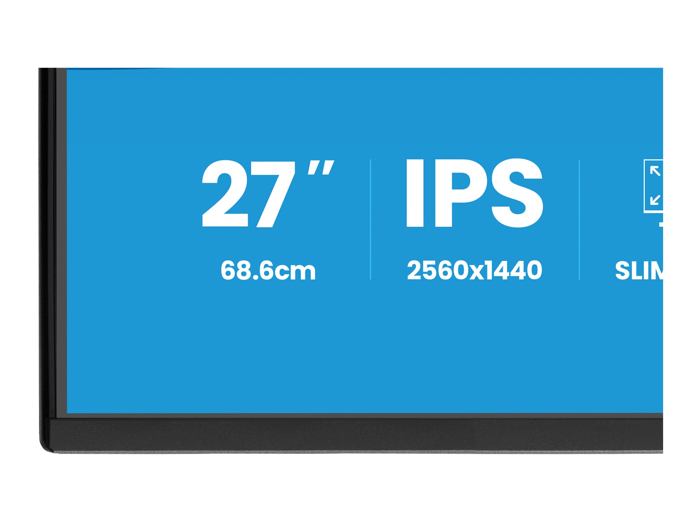 Iiyama ProLite XB2792QSU-B1 - LED-Monitor - 68.6 - 2560 x 1440 QHD @ 120 Hz - IPS - 350 cd/m² - 1500:1 - 3 ms - HDMI - DisplayPort - Lautsprecher - Schwarz - Matte