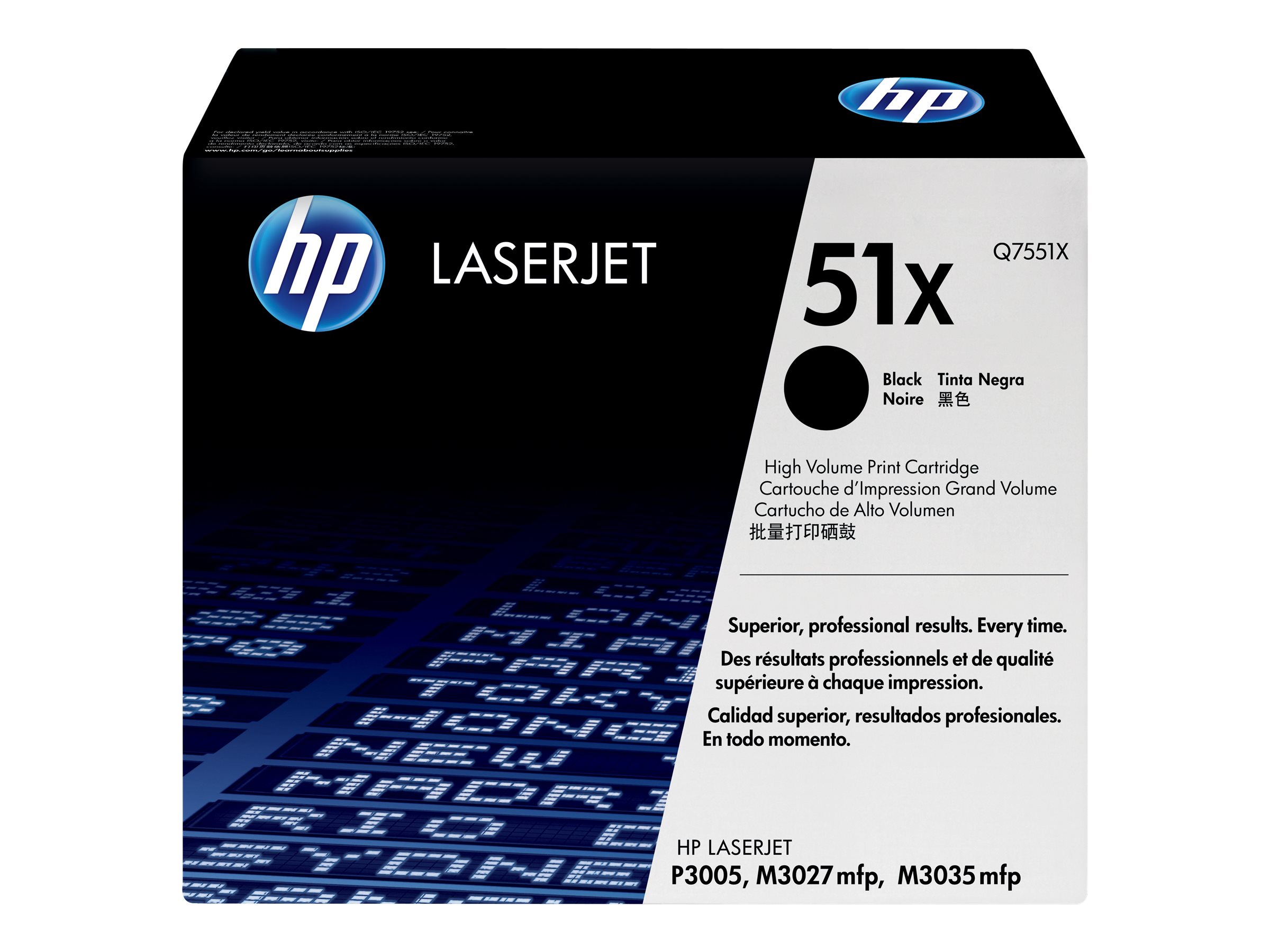 HP Toner Nr.51x schwarz für HP LaserJet P3005/M3035MFP - für LaserJet M3027 - M3027x - M3035 - M3035xs - P3005 - P3005d - P3005dn - P3005n - P3005x HP Toner Nr.51x schwarz für HP LaserJet P3005/M3035MFP - für LaserJet M3027 - M3027x - M3035 - M3035xs - P3005 - P3005d - P3005dn - P3005n - P3005x