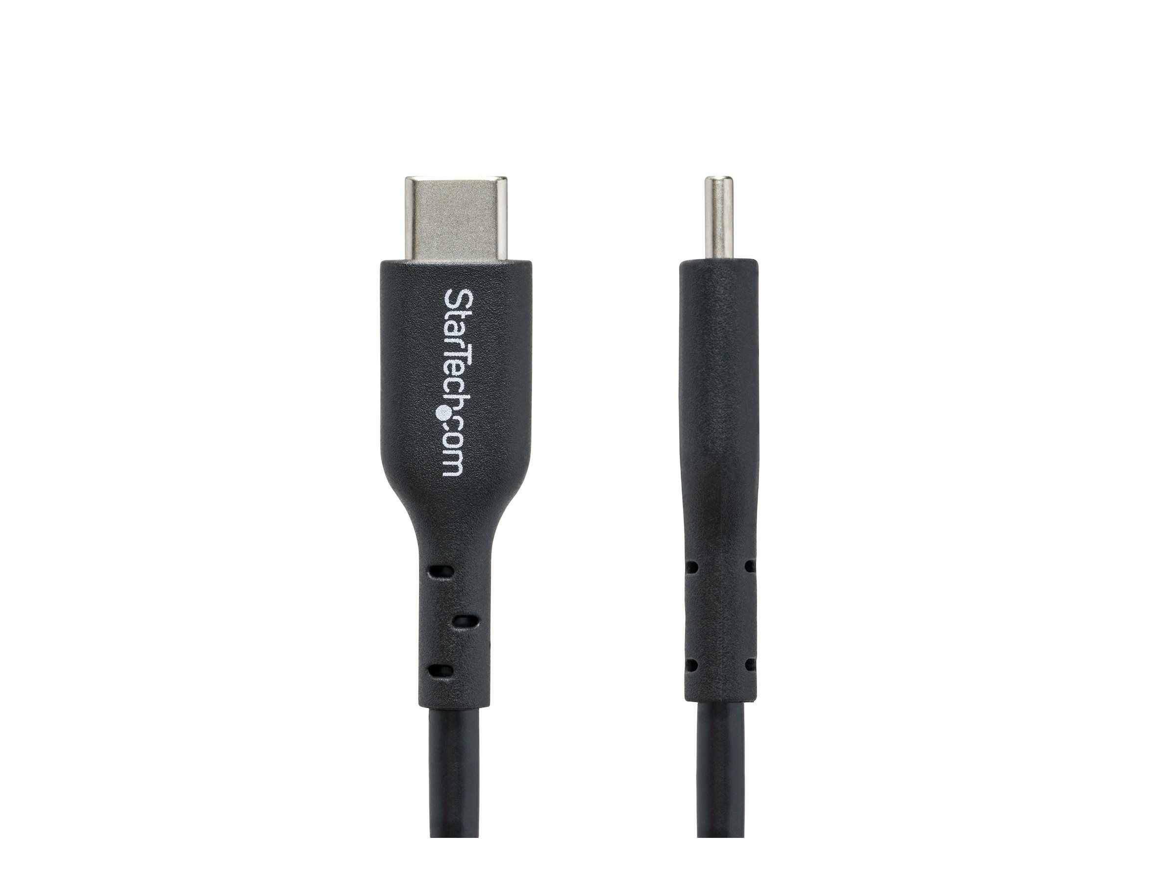 StarTech.com 2m (6ft) USB C Charging Cable, USB-C Kabel - zu 24 pin USB-C (M) - USB 2.0 - 5 / 9 / 12 / 15 / 20 V - 3 A - 2 m - USB Power Delivery (60W) - Schwarz