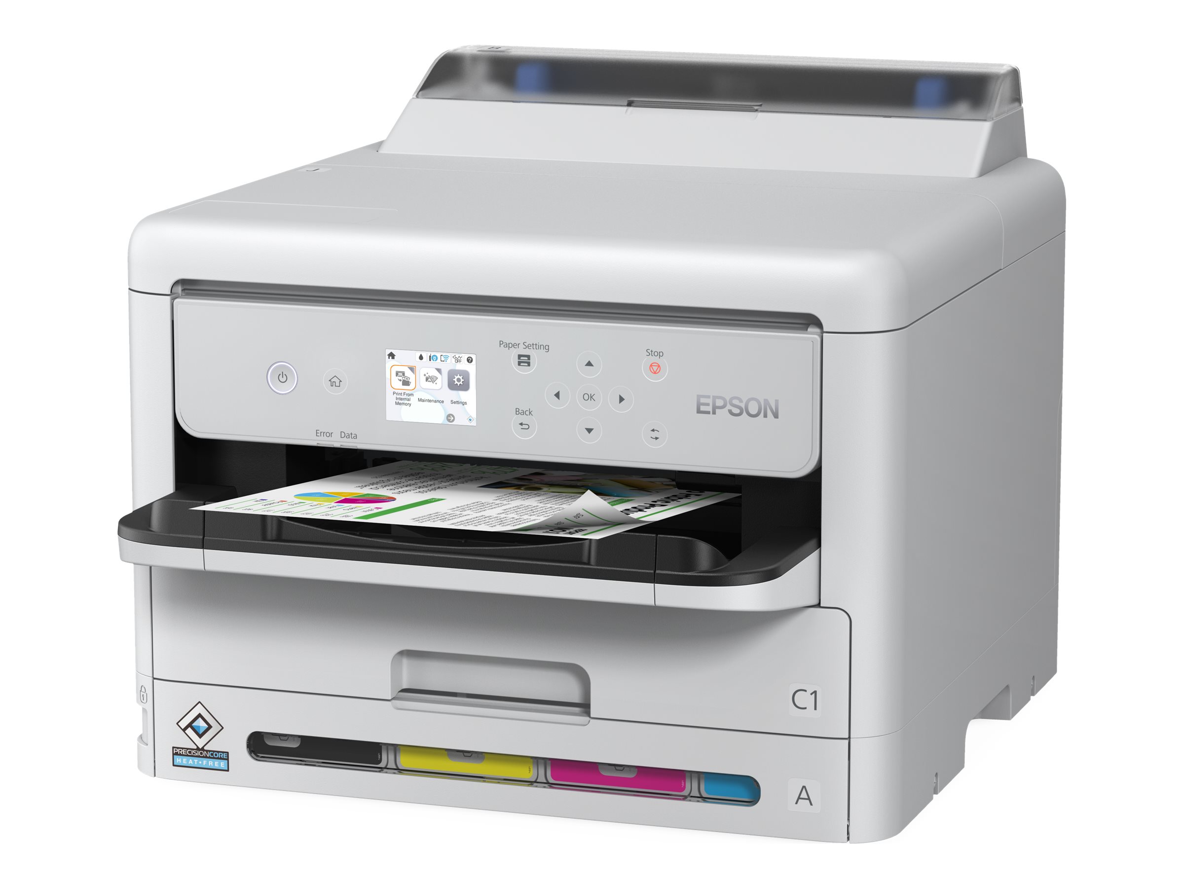 Epson WorkForce Pro WF-C5390DW BAM - Drucker - - /bis zu 25 Seiten/Min. (Farbe) - Kapazität: 330 Blätter - USB - Wi-Fi - Gigabit LAN