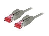 Tecline exertis Connect - Patch-Kabel - RJ-45 (M) zu RJ-45 (M) - 10 m - SFTP - CAT 6 - Grau