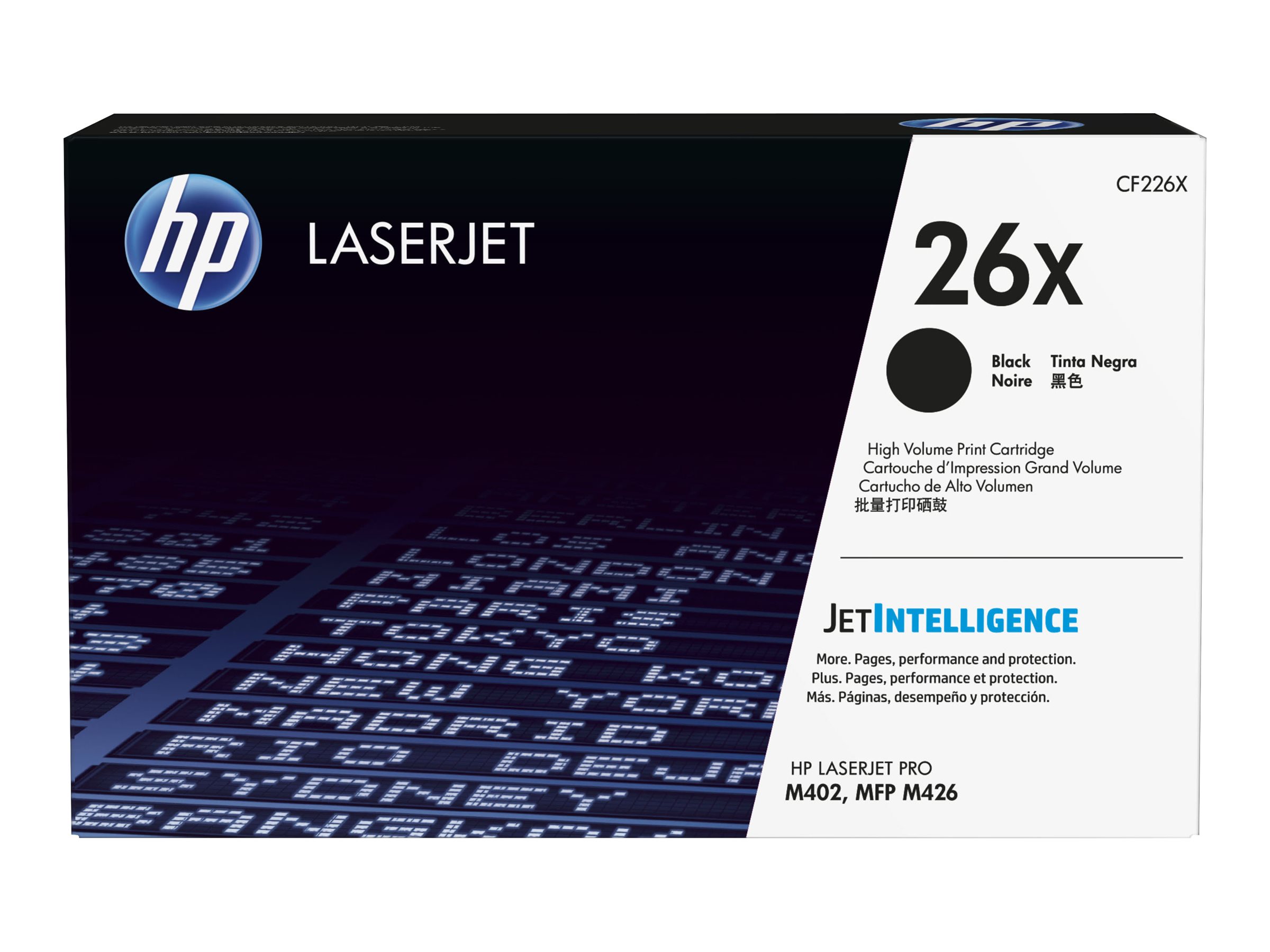 HP Toner 26X schwarz f. LaserJet Pro M402/MFP M426 Serie 9000 Seiten - für LaserJet Pro M402 - MFP M426 HP Toner 26X schwarz f. LaserJet Pro M402/MFP M426 Serie 9000 Seiten - für LaserJet Pro M402 - MFP M426