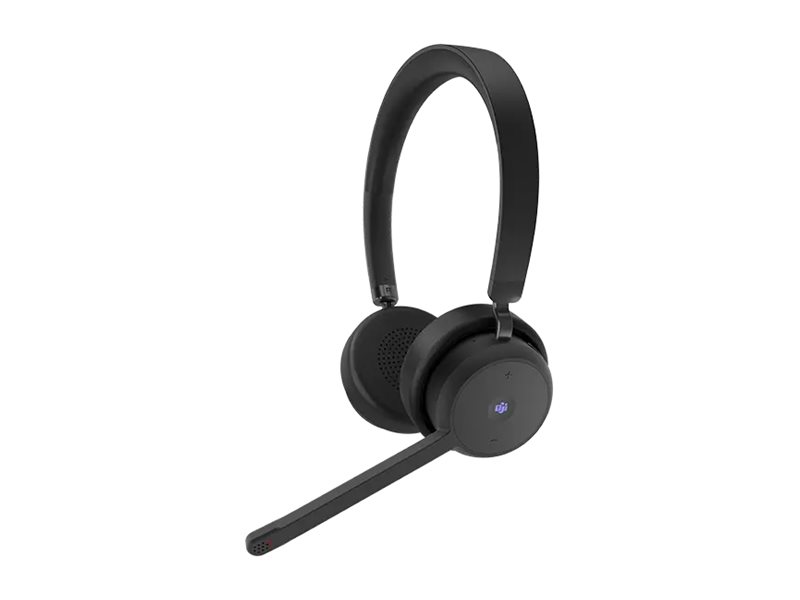 Lenovo Headset - On-Ear - Bluetooth - kabellos - Adapter USB-A via Bluetooth - Schwarz - Zertifiziert für Microsoft Teams Lenovo Headset - On-Ear - Bluetooth - kabellos - Adapter USB-A via Bluetooth - Schwarz - Zertifiziert für Microsoft Teams