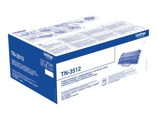 Brother TN3512 - Schwarz - Original - Tonerpatrone - für Brother DCP-L6600 - HL-L6250 - L6300 - L6400 - L6450 - MFC-L6800 - L6900 - L6950 - L6970 Brother TN3512 - Schwarz - Original - Tonerpatrone - für Brother DCP-L6600 - HL-L6250 - L6300 - L6400 - L6450 - MFC-L6800 - L6900 - L6950 - L6970
